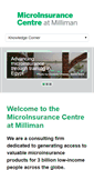 Mobile Screenshot of microinsurancecentre.org